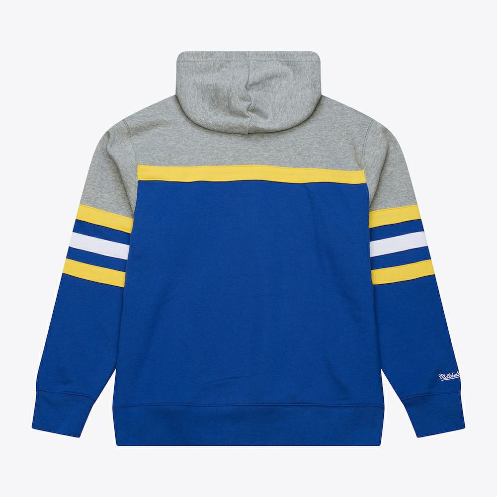 Mitchell & Ness Golden State Warriors Head Coach Hoodie Royal/Gray