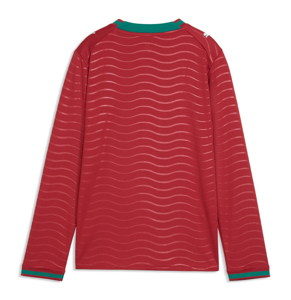 Puma - Portugal National Team Youth 2026 Home Replica Long Sleeve Jersey - Red
