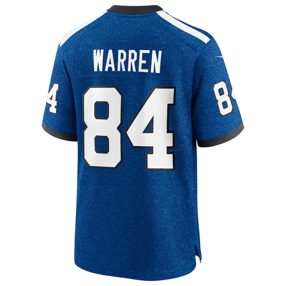 Tyler Warren Indianapolis Colts Alternate 2 Indiana Nights Game Jersey - Heather Royal - Nike