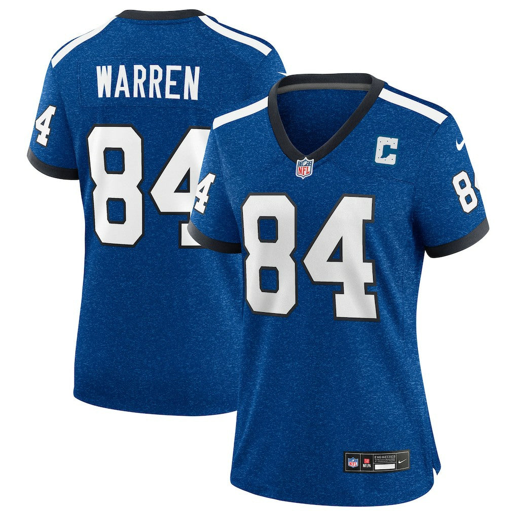 Tyler Warren Indianapolis Colts Women's Alternate 2 Indiana Nights Game Jersey - Heather Royal - Nike