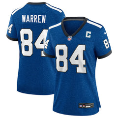 Tyler Warren Indianapolis Colts Women's Alternate 2 Indiana Nights Game Jersey - Heather Royal - Nike