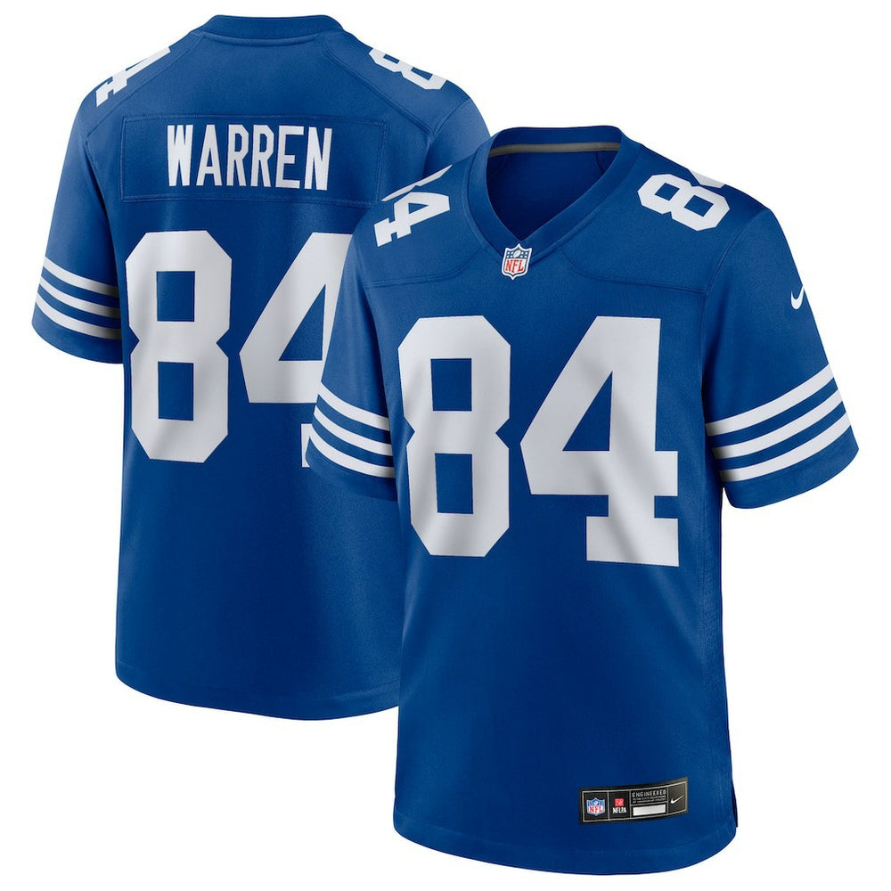 Tyler Warren Indianapolis Colts Alternate Game Jersey - Royal - Nike