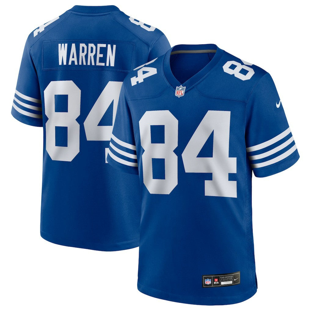 Tyler Warren Indianapolis Colts Alternate Game Jersey - Royal - Nike