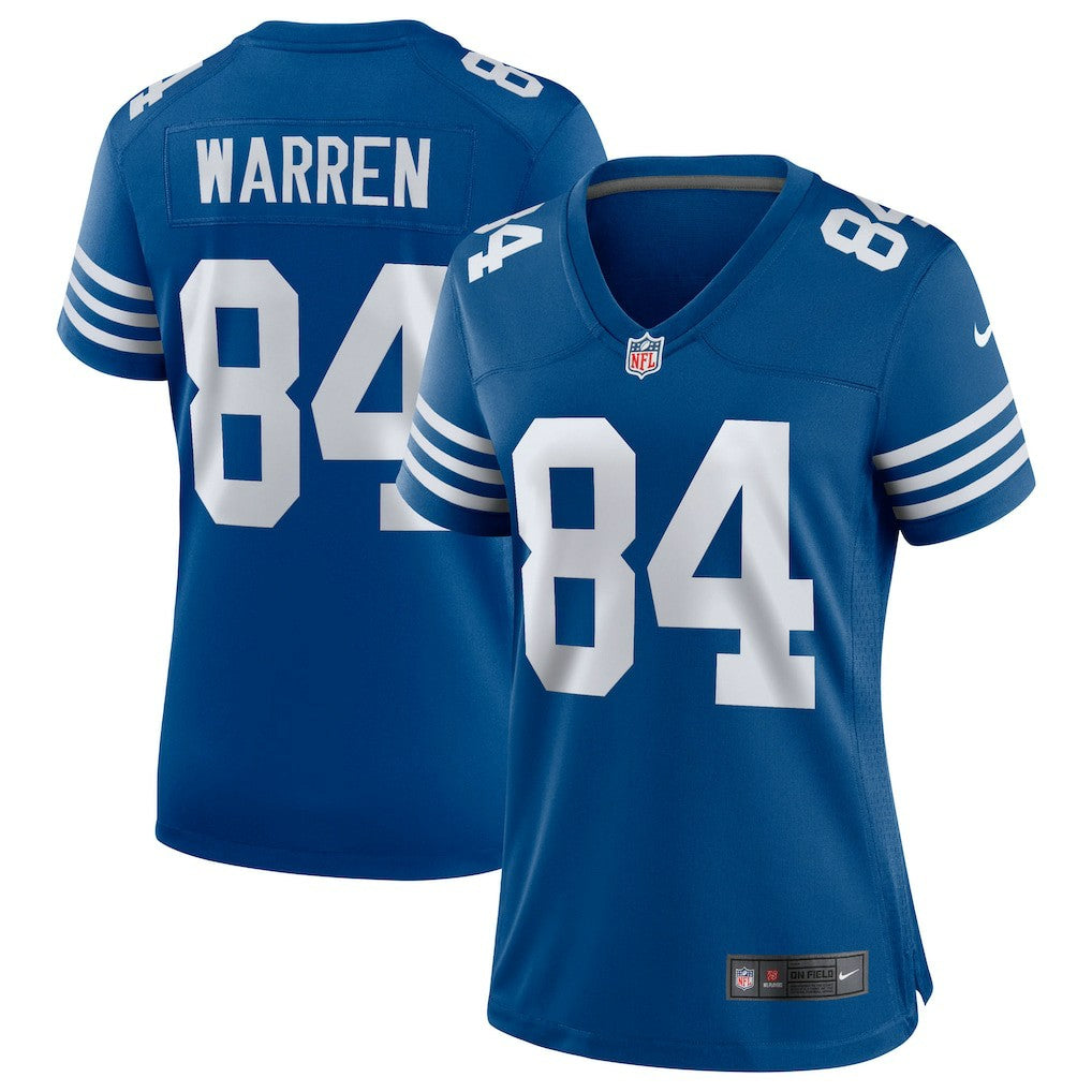Tyler Warren Indianapolis Colts Women's Alternate Game Jersey - Royal - Nike