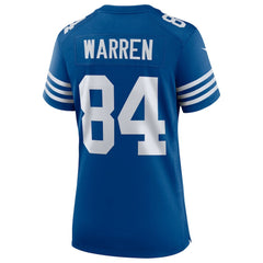Tyler Warren Indianapolis Colts Women's Alternate Game Jersey - Royal - Nike