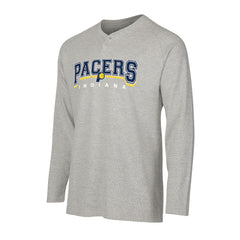Indiana Pacers Concepts Sport Hawthorn Thermal Knit Long Sleeve Henley T-Shirt Gray