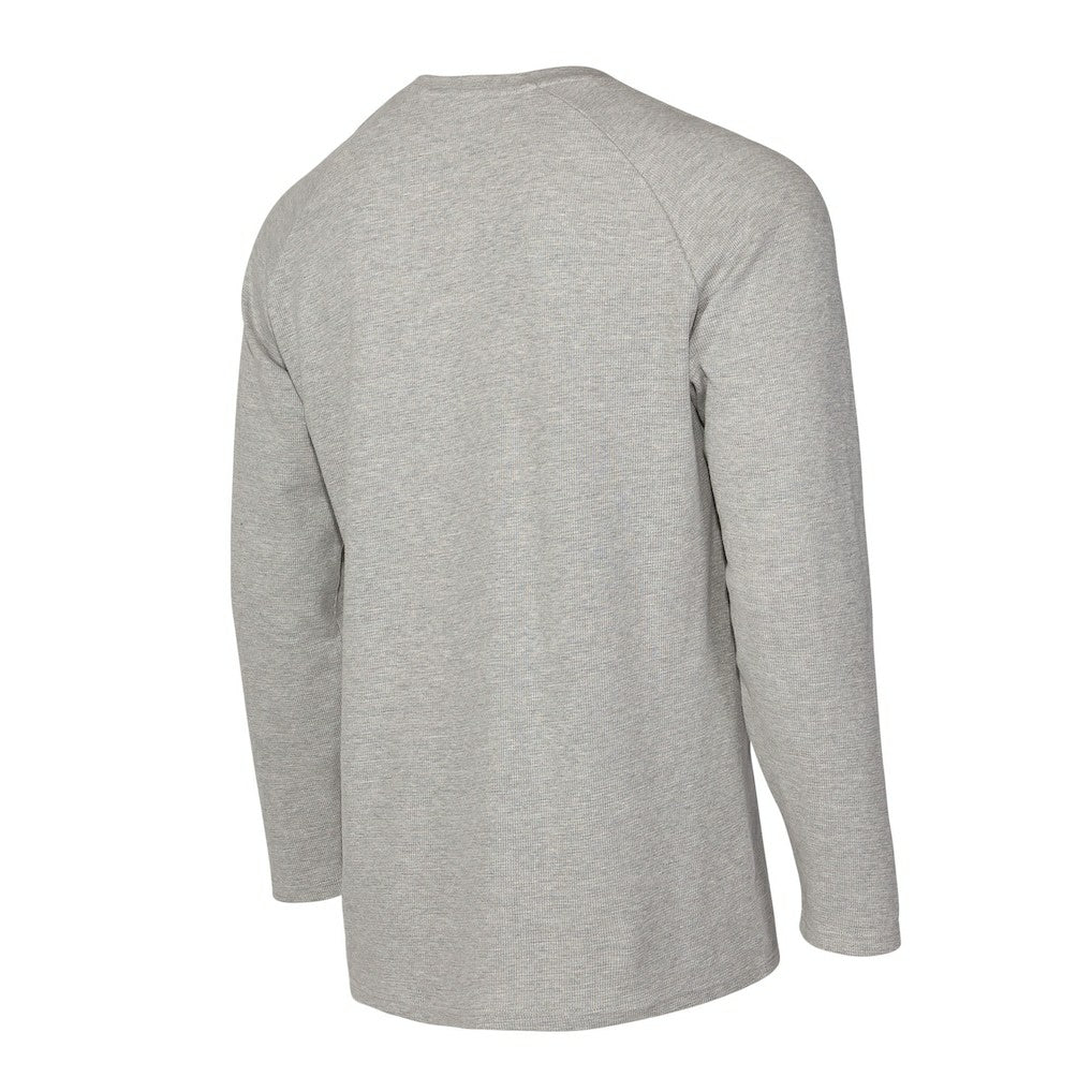 Dallas Mavericks Concepts Sport Hawthorn Thermal Knit Long Sleeve Henley T-Shirt Gray