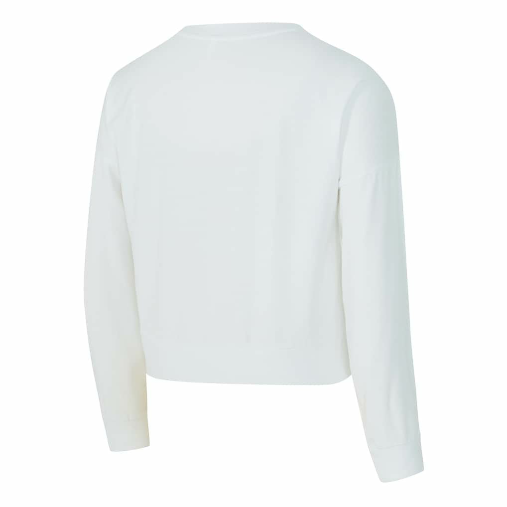 Boston Celtics Concepts Sport Women's Laney Chenille Cropped Long Sleeve T-Shirt White