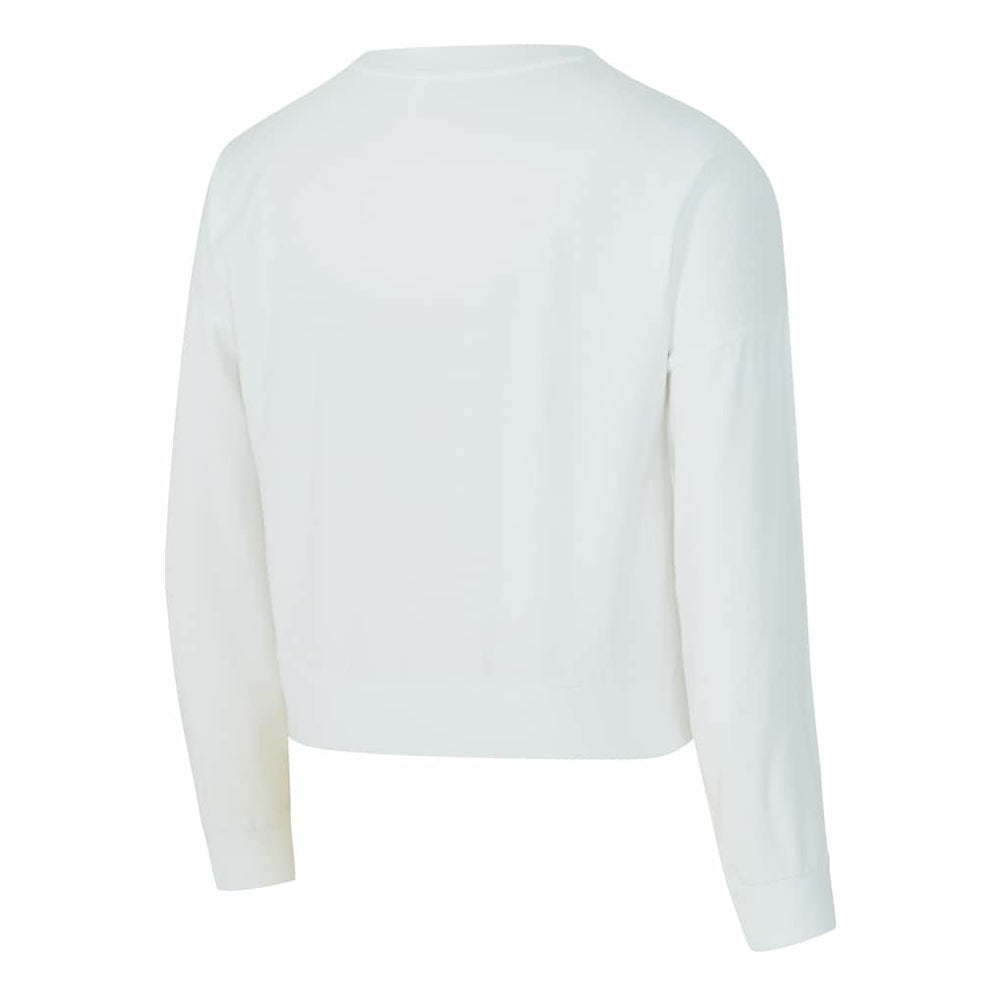 Cleveland Cavaliers Concepts Sport Women's Laney Chenille Cropped Long Sleeve T-Shirt White