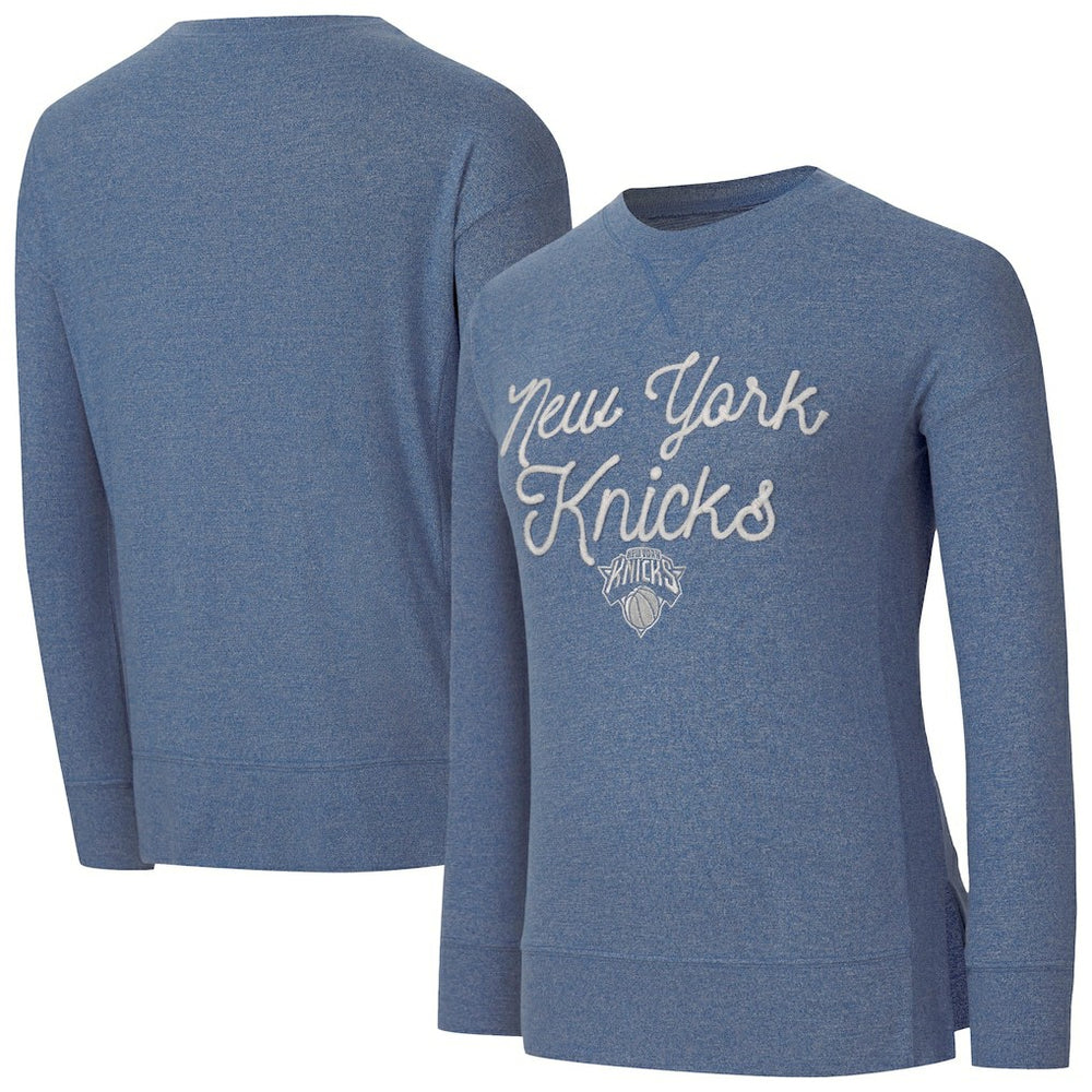 New York Knicks Concepts Sport Women's Rigor Long Sleeve Jersey T-Shirt Royal
