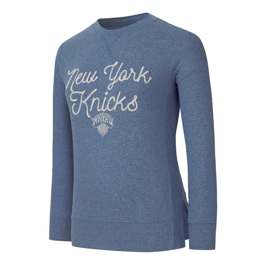New York Knicks Concepts Sport Women's Rigor Long Sleeve Jersey T-Shirt Royal