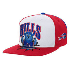 Buffalo Bills Youth Team Mascot Snapback Hat - White - Mitchell & Ness