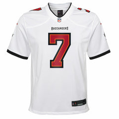 Bucky Irving Tampa Bay Buccaneers Youth White Game Jersey - White - Nike