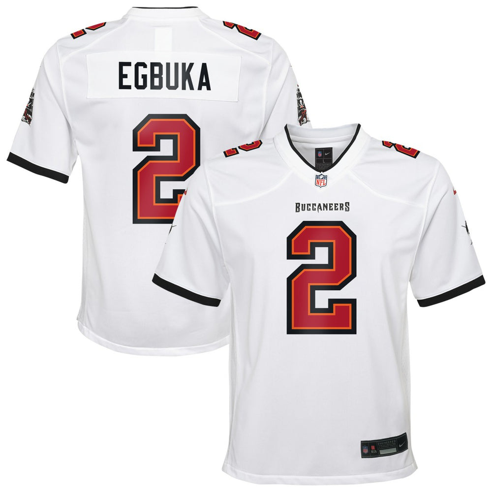 Emeka Egbuka Tampa Bay Buccaneers Youth White Game Jersey - White - Nike