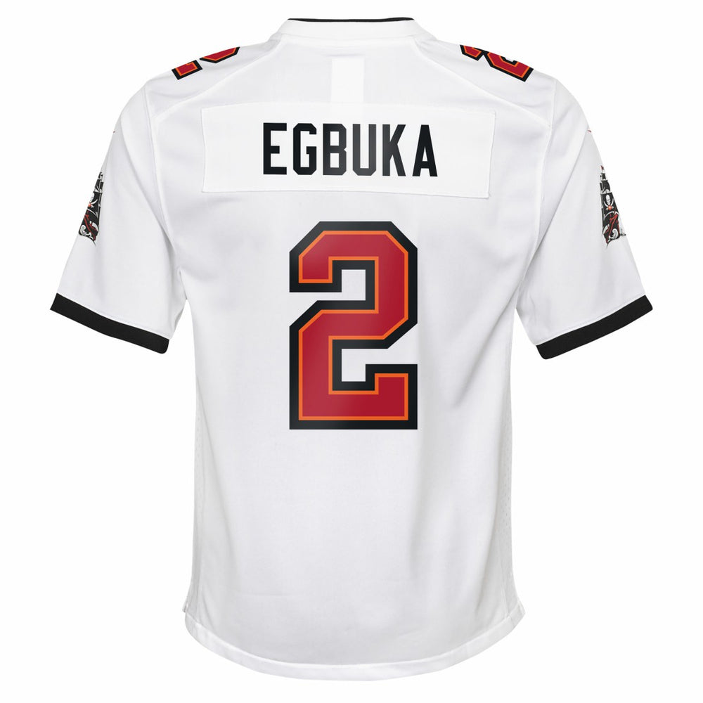 Emeka Egbuka Tampa Bay Buccaneers Youth White Game Jersey - White - Nike
