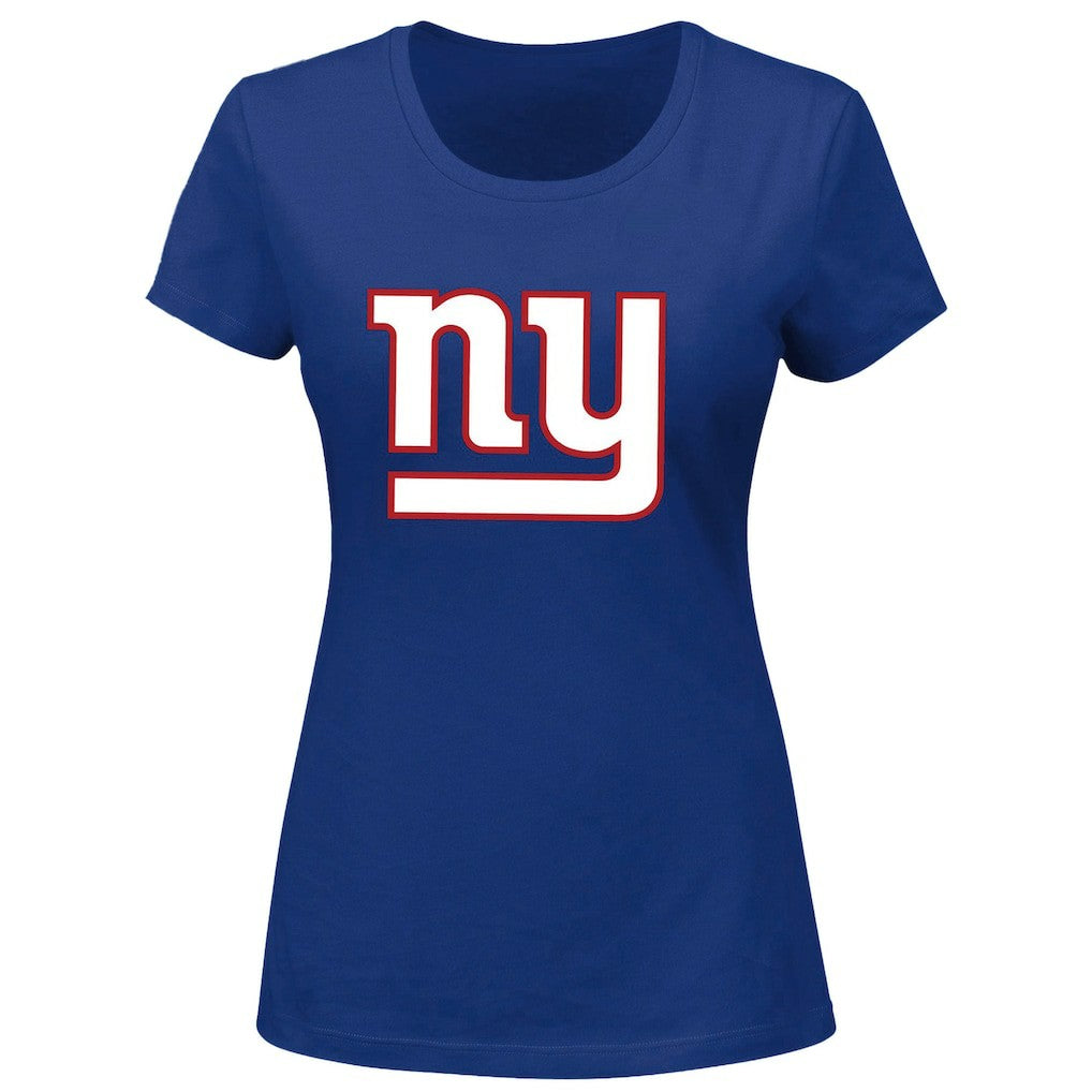 Cam Skattebo New York Giants Women's Plus Size Name & Number Scoop Neck T-Shirt - Royal - Fanatics
