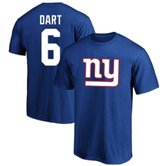 Jaxson Dart New York Giants Big & Tall Player Name & Number T-Shirt - Royal - Fanatics