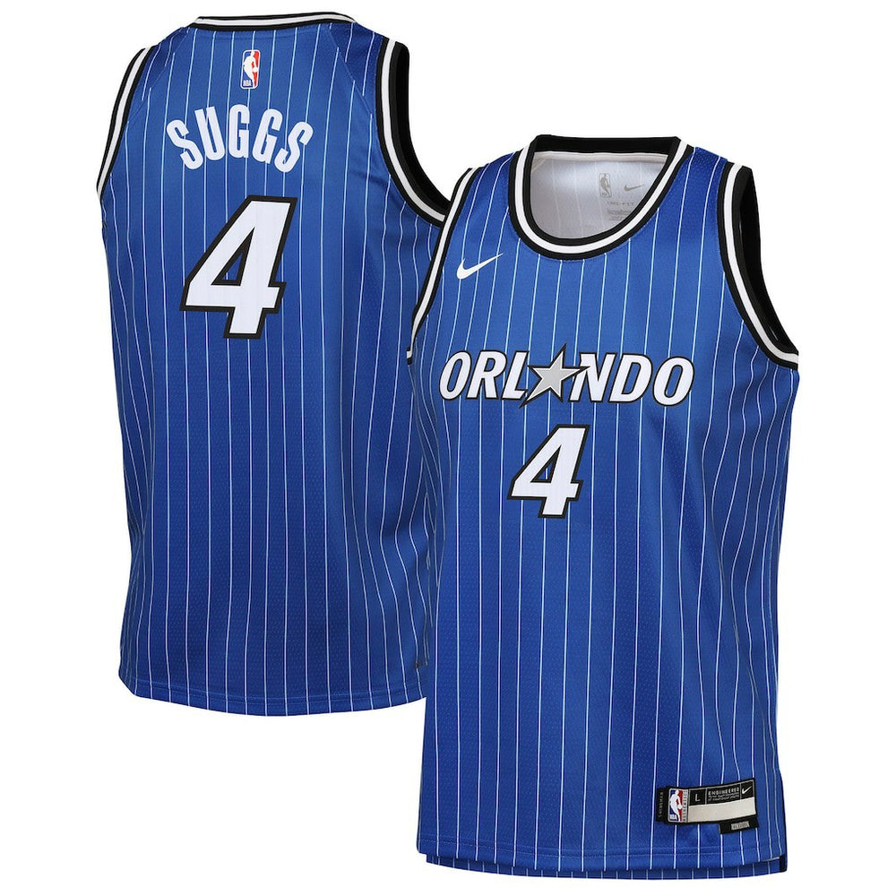 Nike Jalen Suggs Orlando Magic Youth Swingman Jersey Icon Edition Blue