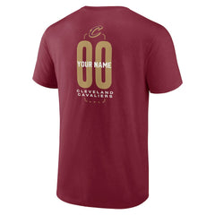 Cleveland Cavaliers Center Court Name & Number Custom T-Shirt Wine
