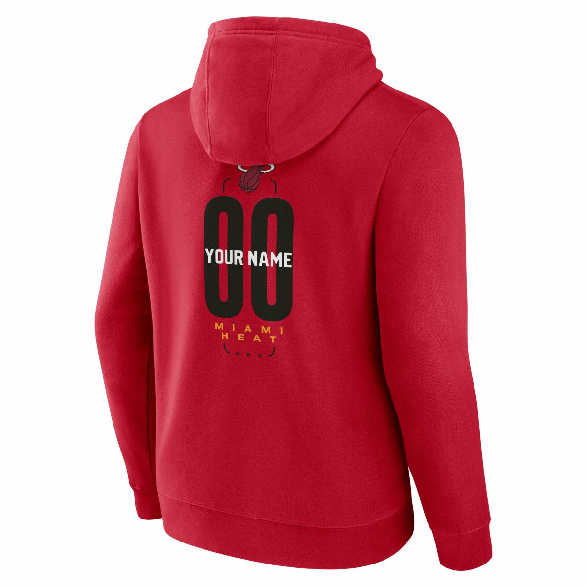 Miami Heat Center Court Name & Number Custom Hoodie Red