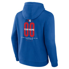 Philadelphia 76ers Center Court Name & Number Custom Hoodie Royal