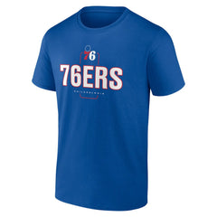 Philadelphia 76ers Center Court Name & Number Custom T-Shirt Royal