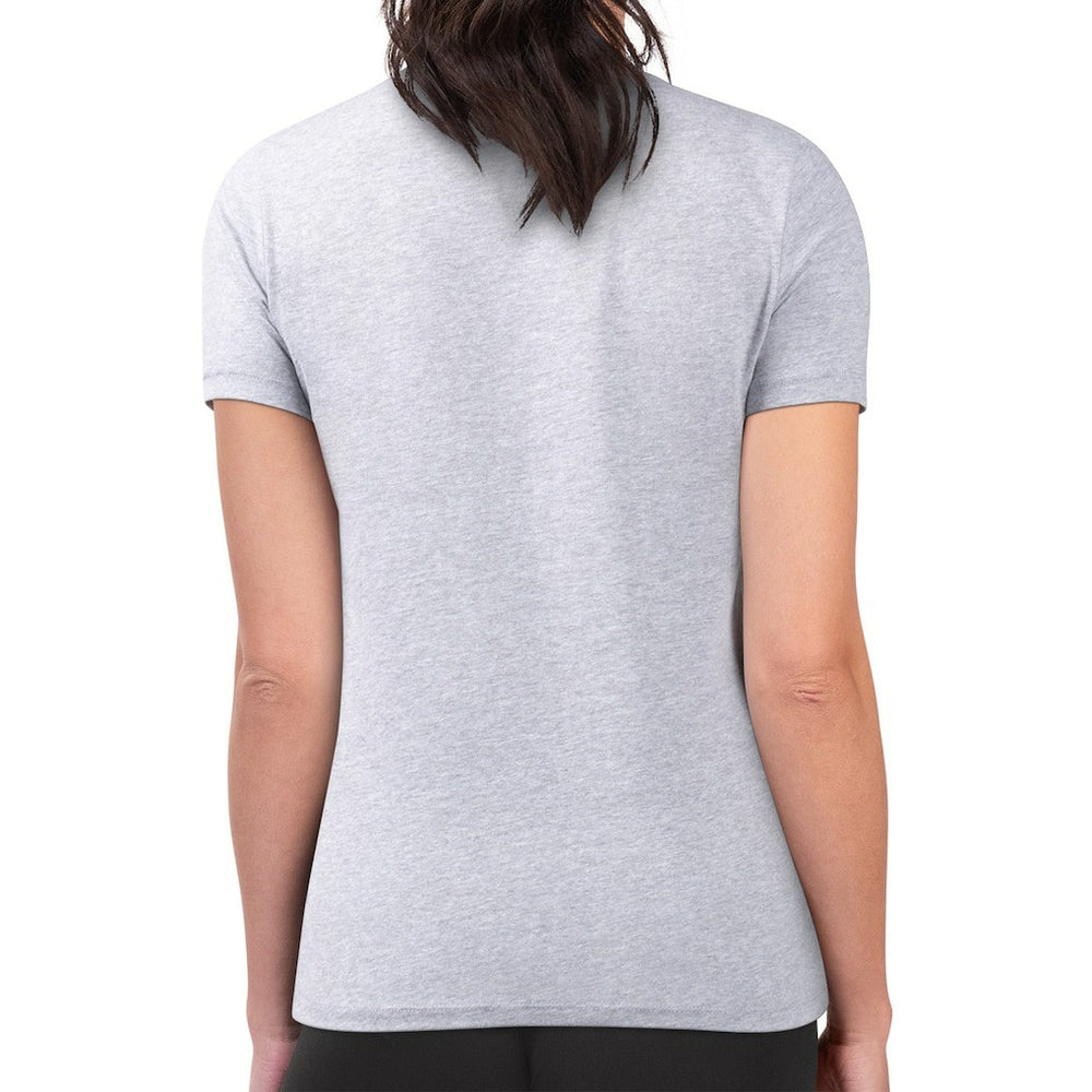 Brooklyn Nets G-III 4Her by Carl Banks Women's Super-Slim Lightweight Pinstripe Circle Graphic T-Shirt Gray