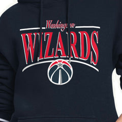 Washington Wizards Starter Women's Arch Stripe Fleece Hoodie Navy