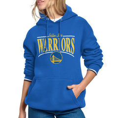 Golden State Warriors Starter Women's Arch Stripe Fleece Hoodie Royal