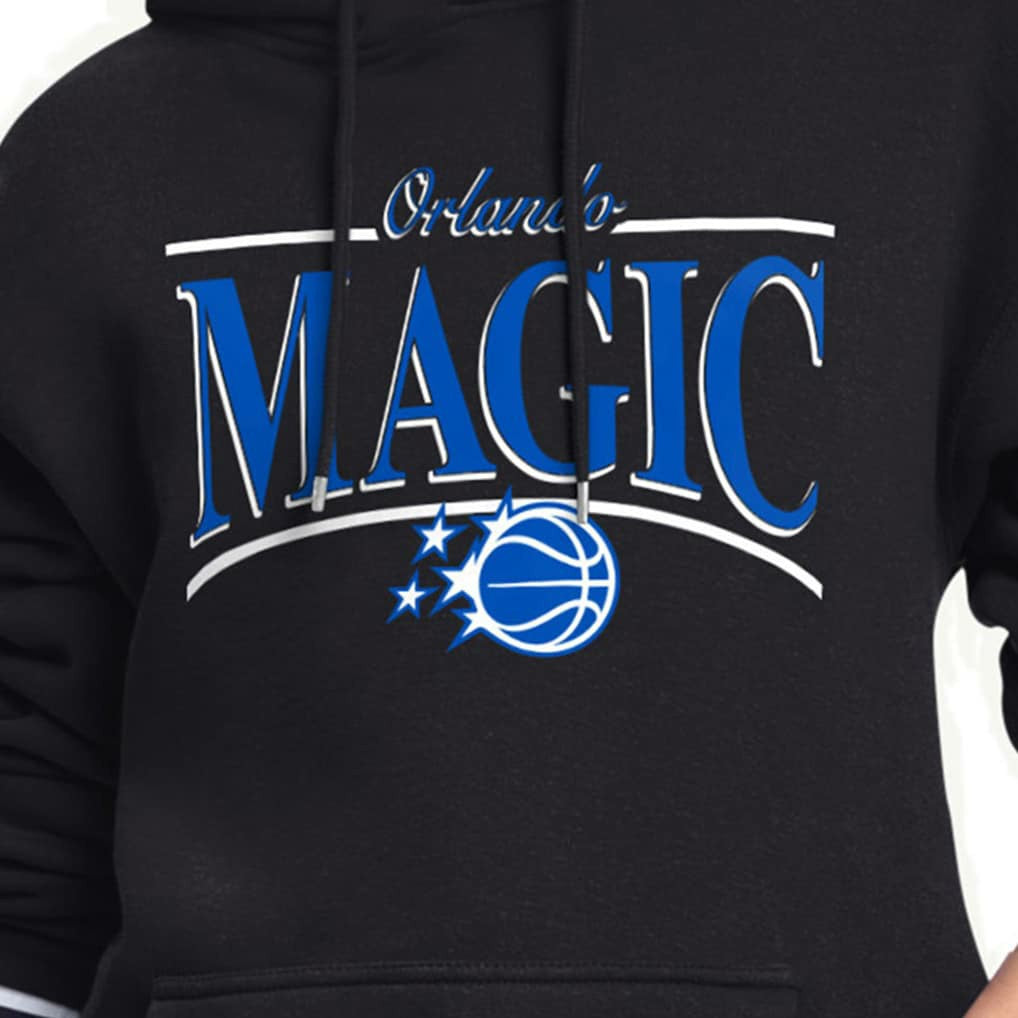 Orlando Magic Starter Women's Arch Stripe Fleece Hoodie Black