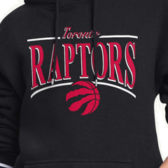 Toronto Raptors Starter Women's Arch Stripe Fleece Hoodie Black