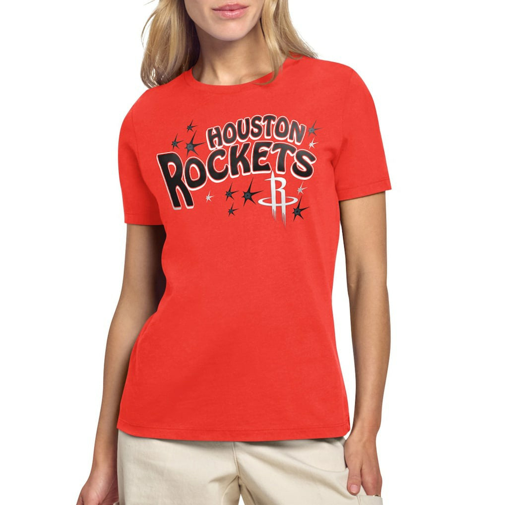Houston Rockets Starter Women's Fireworks T-Shirt Red