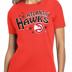 Atlanta Hawks Starter Women's Fireworks T-Shirt Red