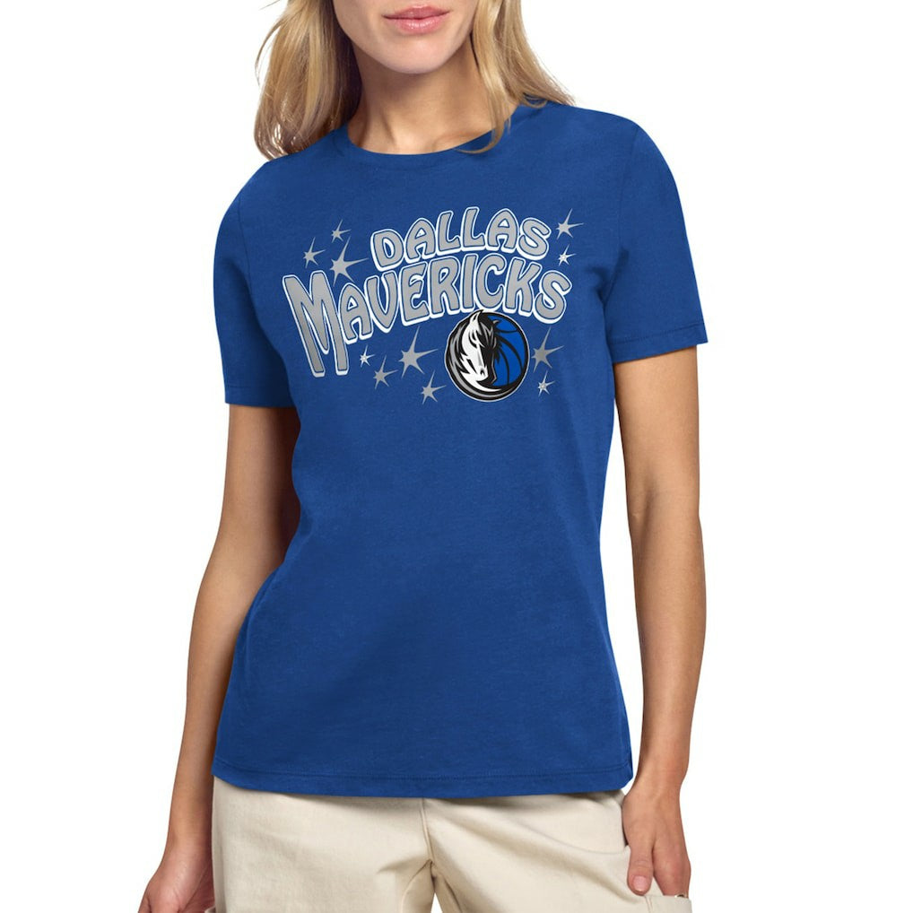 Dallas Mavericks Starter Women's Fireworks T-Shirt Blue