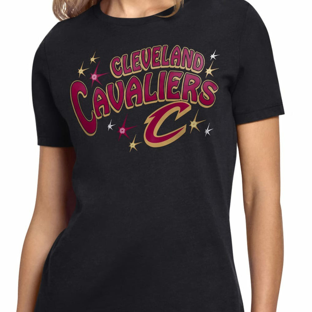 Cleveland Cavaliers Starter Women's Fireworks T-Shirt Black