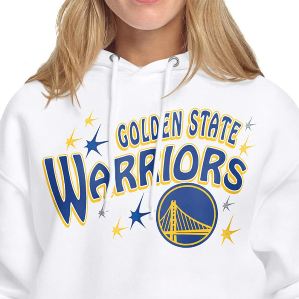 Golden State Warriors Starter Women's Fireworks Fleece Hoodie White