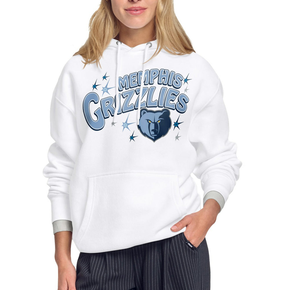Memphis Grizzlies Starter Women's Fireworks Fleece Hoodie White