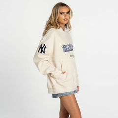 New York Yankees The Wild Collective Women's Oversized Cord Hoodie Near Me