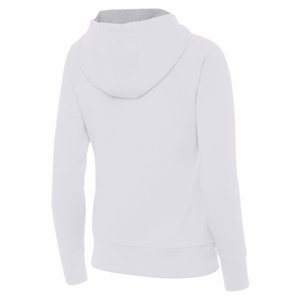 Spain National Team Antigua Women's Takeover Fleece Raglan Full-Zip Hoodie White