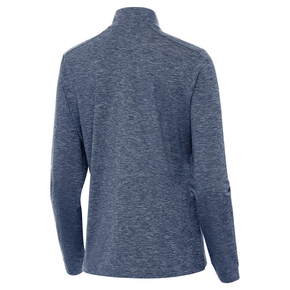 Spain National Team Antigua Women's Quarter-Zip Pullover Heather Navy