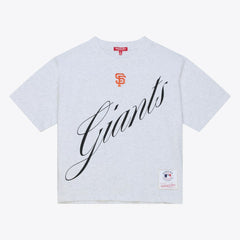 San Francisco Giants Mitchell & Ness Women's Script Cropped Boxy T-Shirt Online
