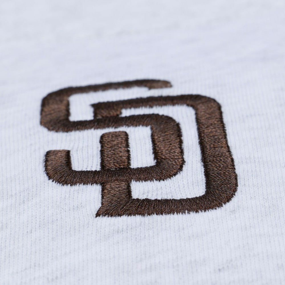 San Diego Padres Mitchell & Ness Women's Script Cropped Boxy T-Shirt Outlet