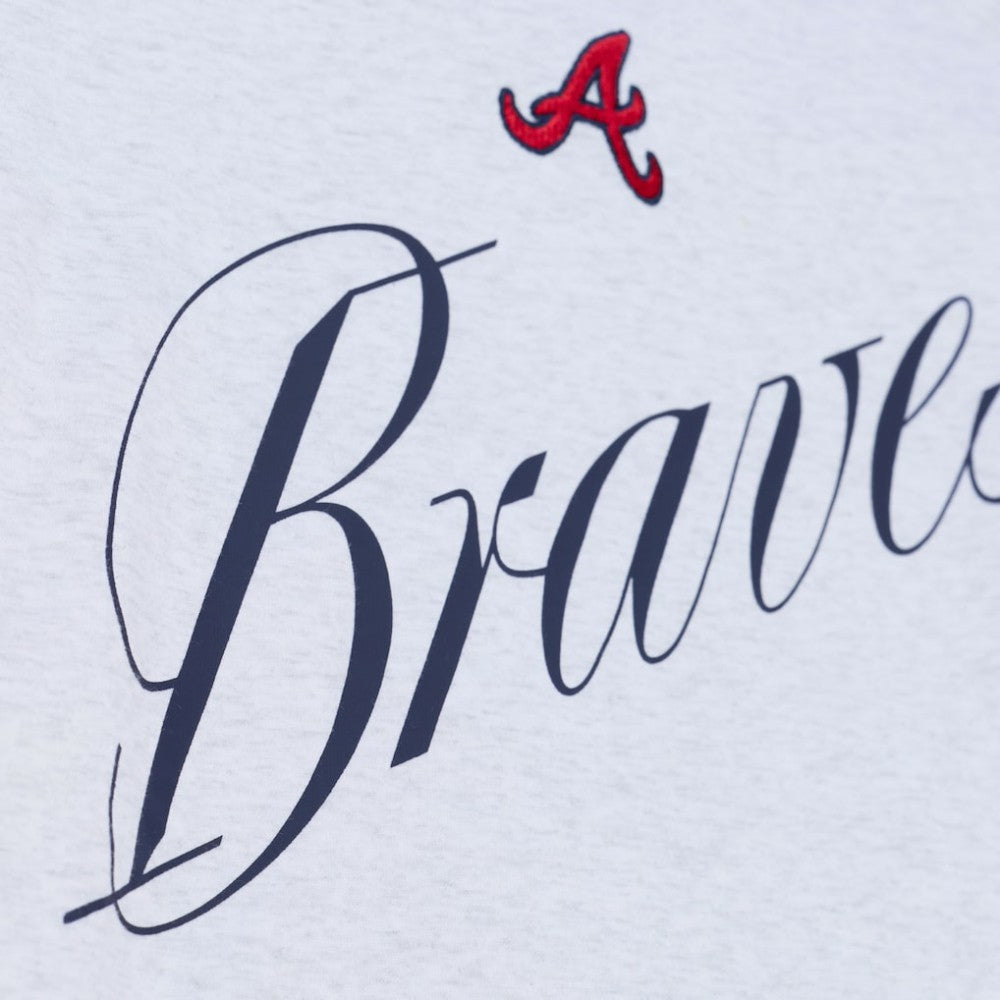 Atlanta Braves Mitchell & Ness Women's Script Cropped Boxy T-Shirt Online