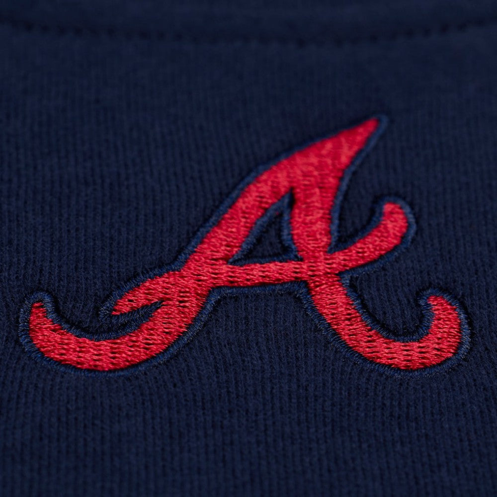 Atlanta Braves Mitchell & Ness Women's Script Sweatshirt Outlet
