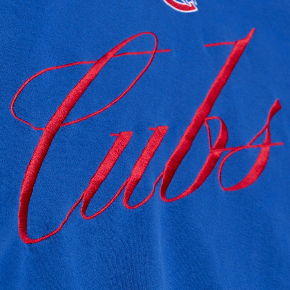 Chicago Cubs Mitchell & Ness Women's Script Sweatshirt Sale