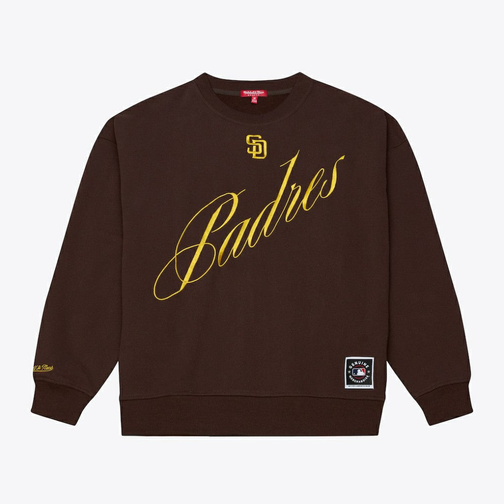 San Diego Padres Mitchell & Ness Women's Script Sweatshirt Near Me