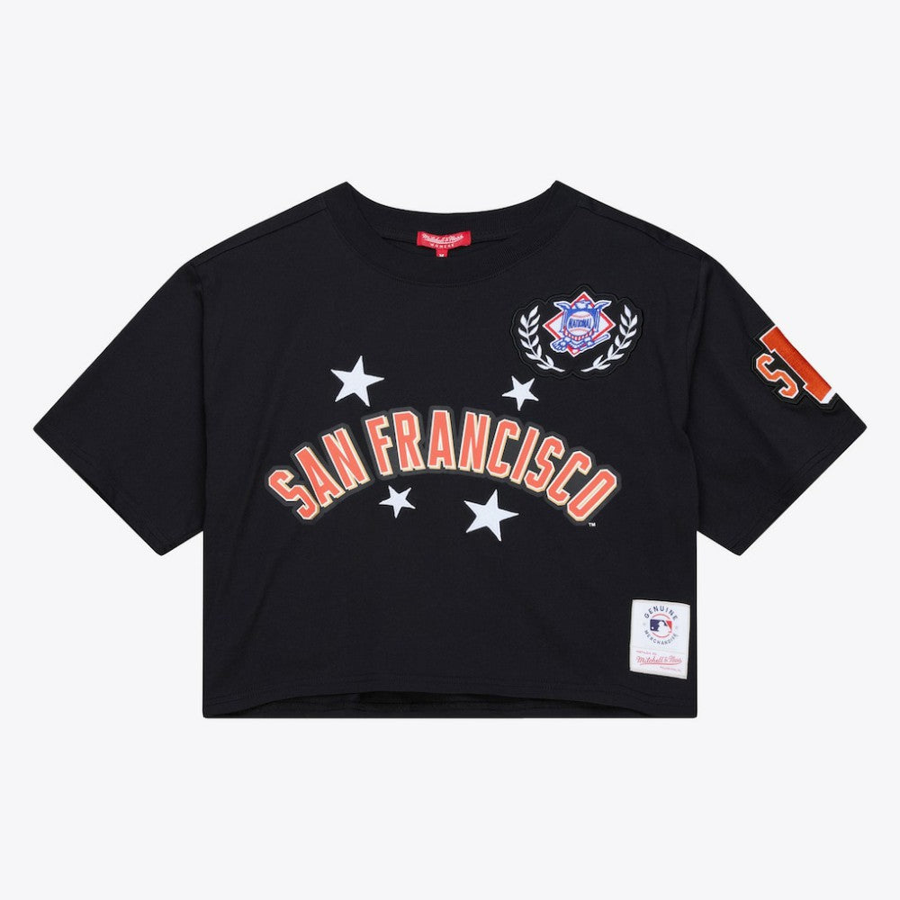 San Francisco Giants Mitchell & Ness Women's Pep Rally Cropped Boxy T-Shirt for sale