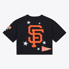 San Francisco Giants Mitchell & Ness Women's Pep Rally Cropped Boxy T-Shirt for sale