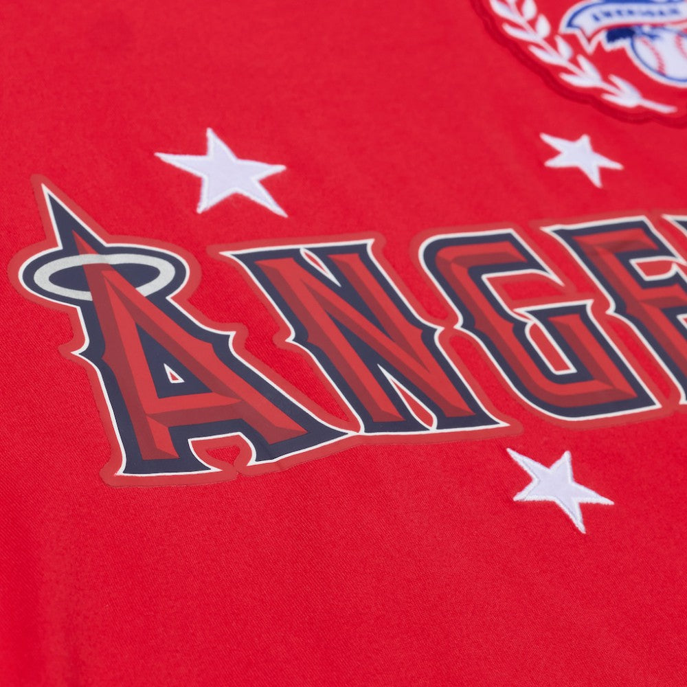 Los Angeles Angels Mitchell & Ness Women's Pep Rally Cropped Boxy T-Shirt for sale