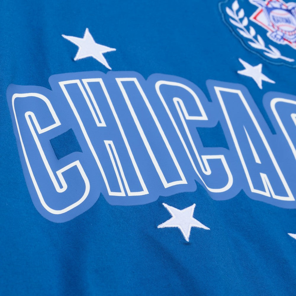 Chicago Cubs Mitchell & Ness Women's Pep Rally Cropped Boxy T-Shirt Online